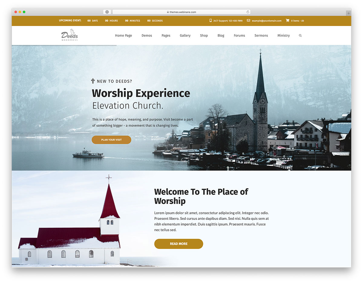 church WordPress theme