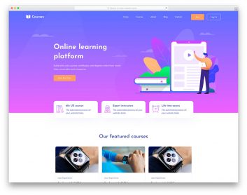 Courses Free Template