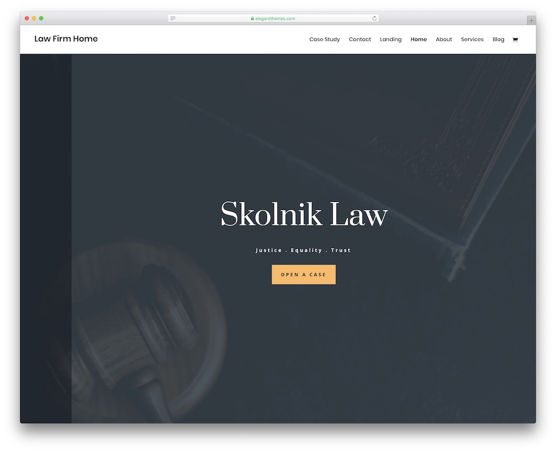 divi lawyer website template