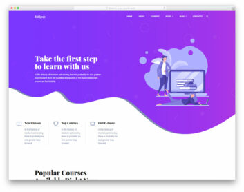 eclipse landing page template