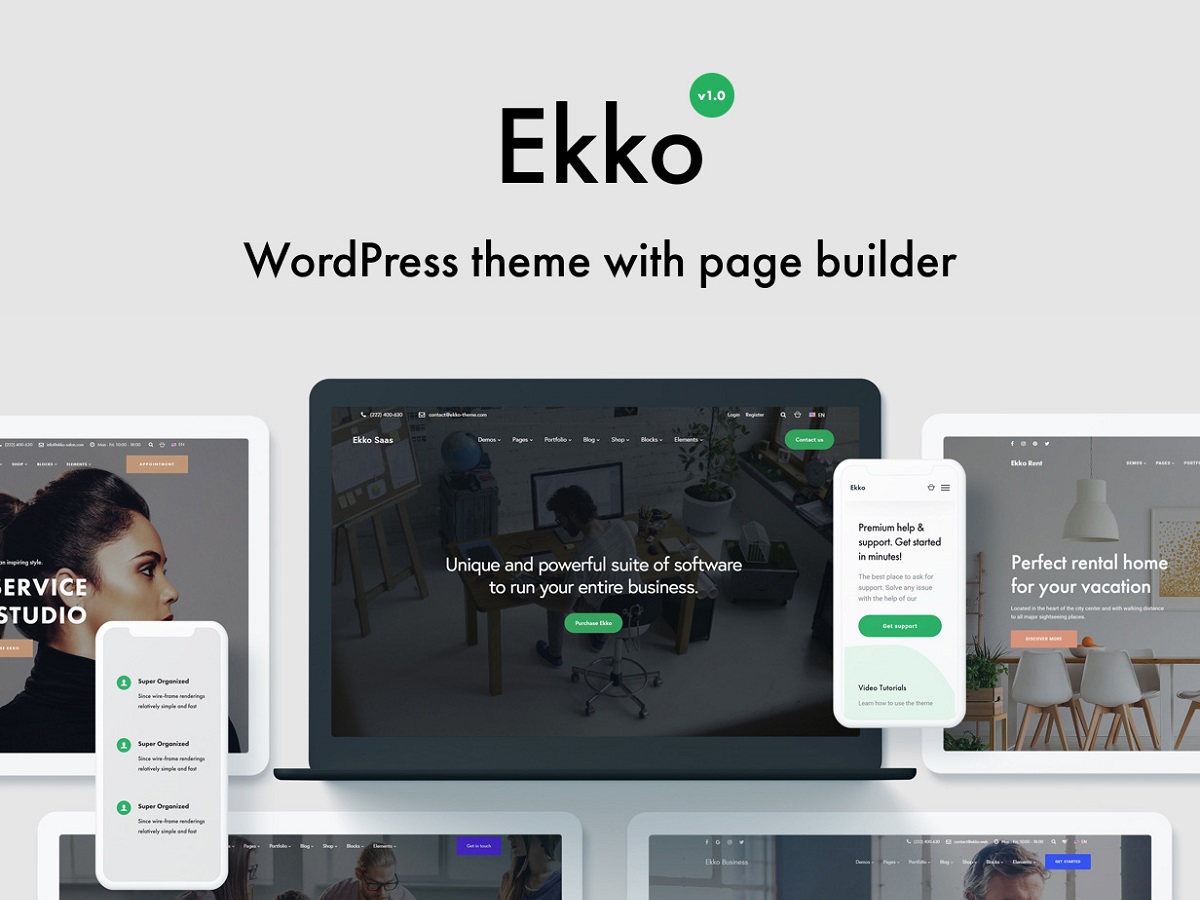 ekko popular wordpress theme