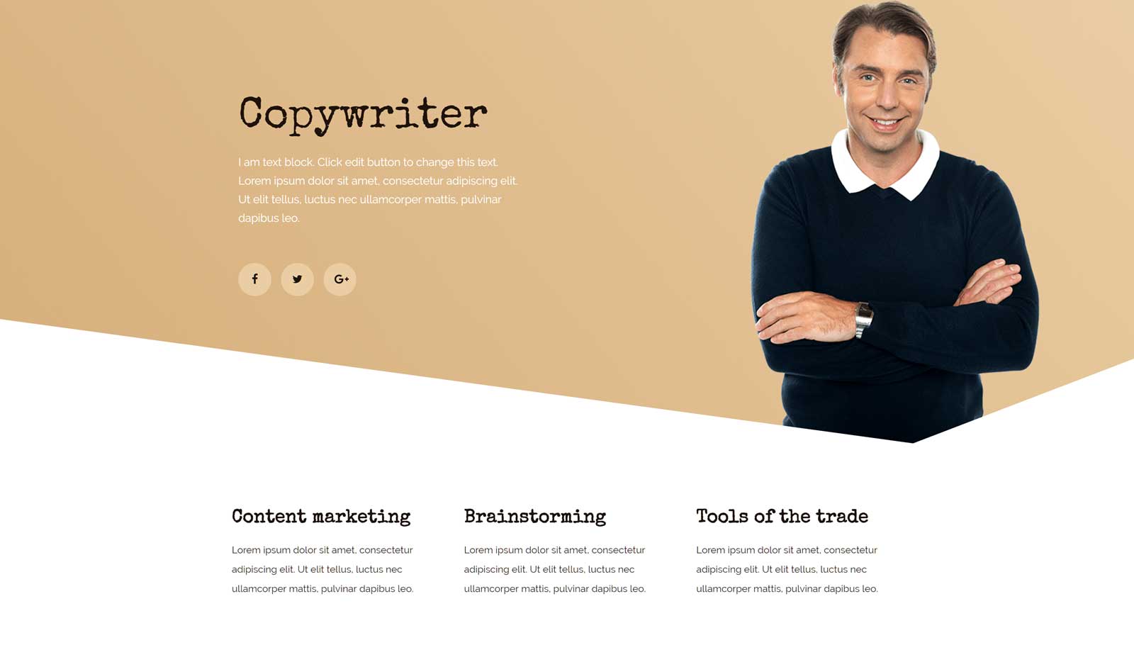 Copywriter Website Template