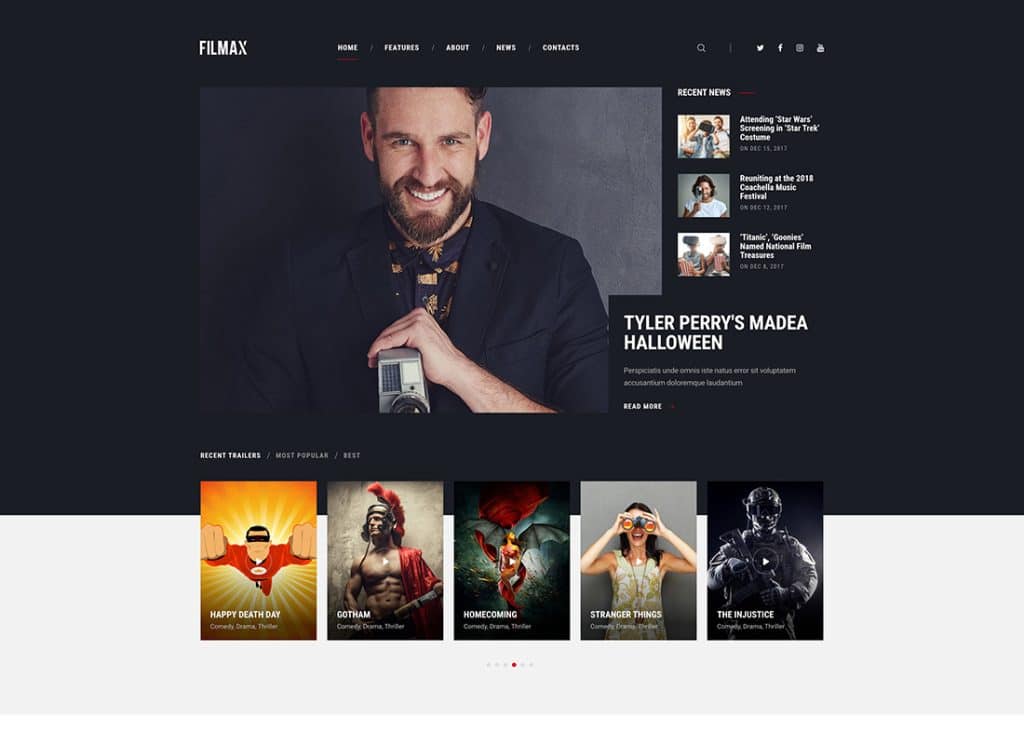 Filmax - Cinema & Movie News Magazine WordPress Theme