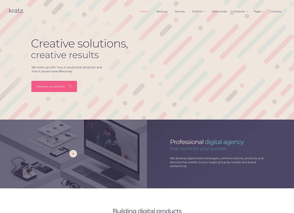 Kratz - Digital Agency Marketing and SEO WordPress Theme