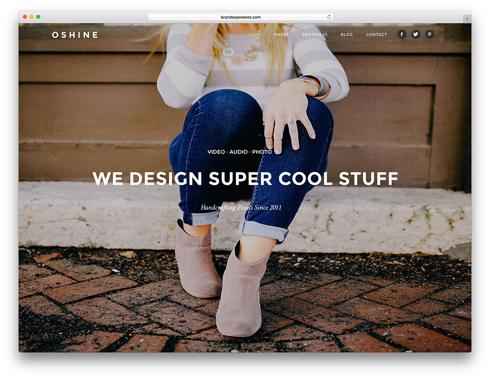 oshine - one page creative agency theme