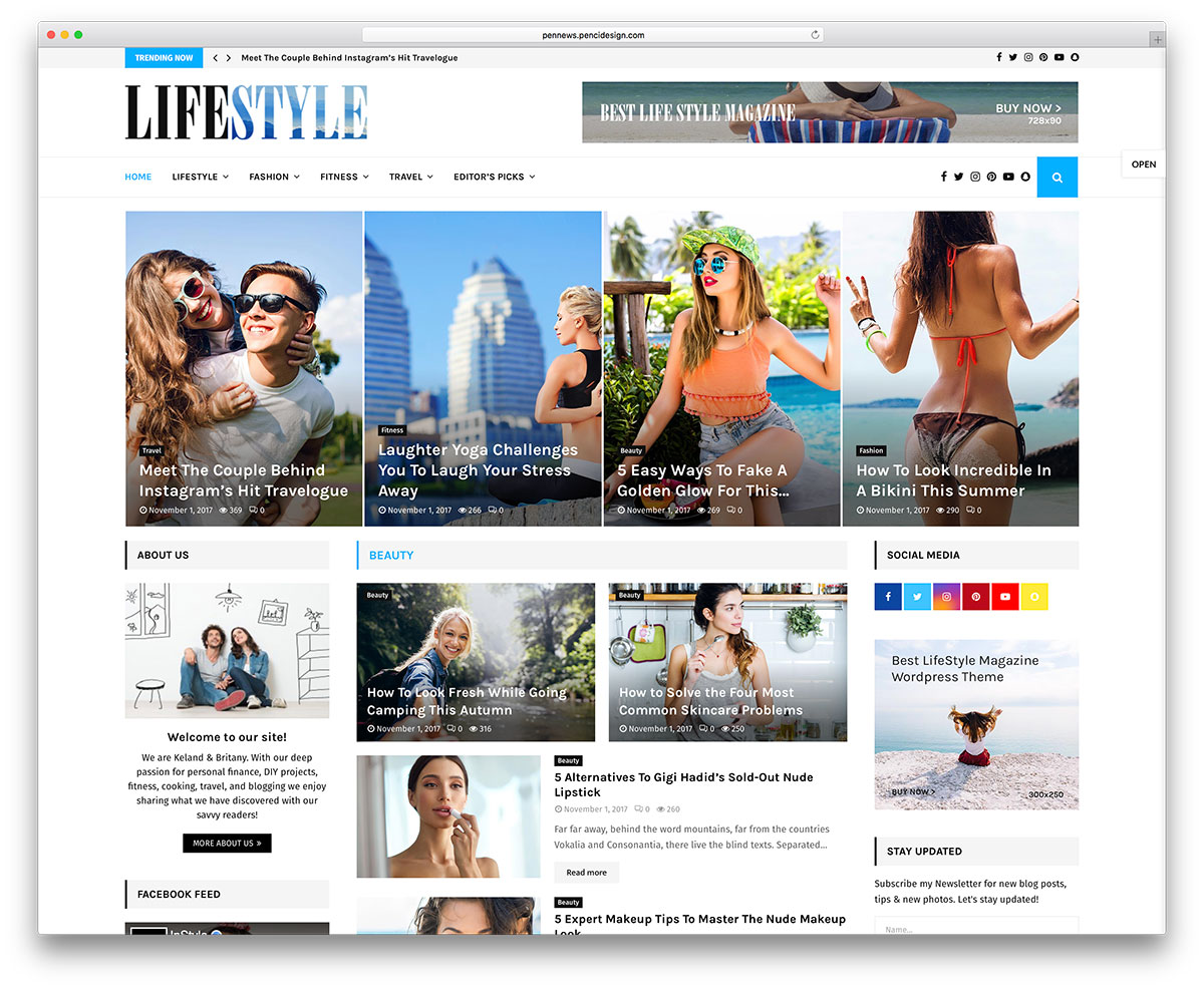 lifestyle WordPress themes