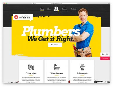 plumber wordpress themes