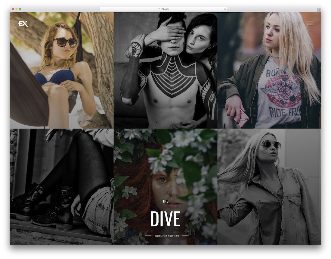 the dive artist website template