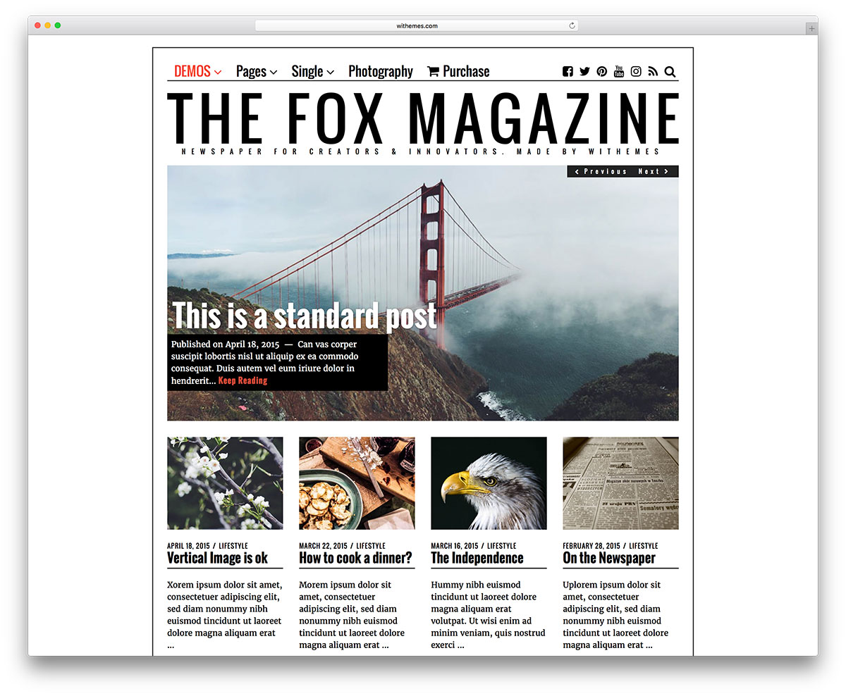 the-fox-minimal-magazine-wordpress-theme