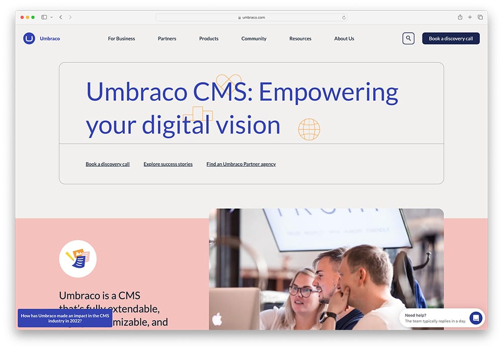 Umbraco CMS - popular WordPress alternative